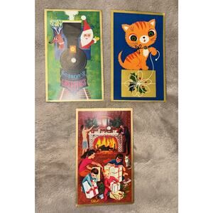 Vintage Christmas Postcard Unused -Lot Of 3